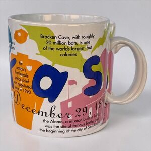 Starbucks States of Bean Texas Mug 1997 Vintage Oversized 20 oz Coffee Cup